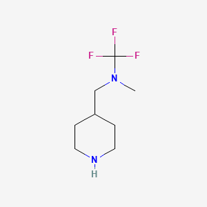 1,1,1-trifluoro-N-methyl-N-(piperidin-4-ylmethyl)methanamine