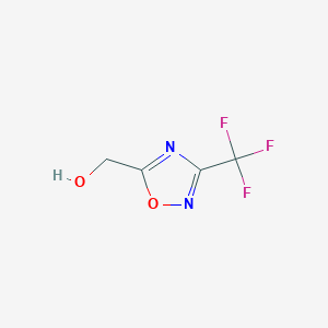 molecular formula C4H3F3N2O2 B1396359 [3-(三氟甲基)-1,2,4-噁二唑-5-基]甲醇 CAS No. 1338495-26-3