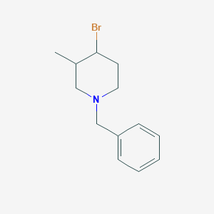 molecular formula C13H18BrN B13963607 1-Benzyl-4-bromo-3-methylpiperidine 