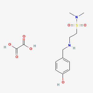 molecular formula C13H20N2O7S B1396370 草酸2-[(4-羟基苄基)氨基]-N,N-二甲基乙磺酰胺 CAS No. 1332531-24-4