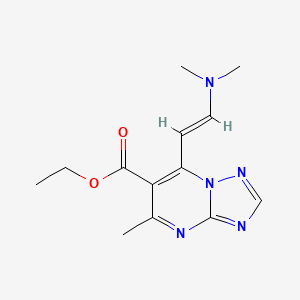 B1396389 ethyl 7-[(E)-2-(dimethylamino)vinyl]-5-methyl[1,2,4]triazolo[1,5-a]pyrimidine-6-carboxylate CAS No. 1306753-74-1