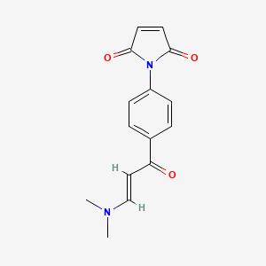 molecular formula C15H14N2O3 B1396392 1-{4-[(2E)-3-(二甲氨基)丙-2-烯酰]苯基}-1H-吡咯-2,5-二酮 CAS No. 1306753-55-8