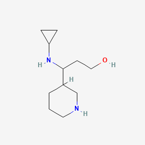 3-(Cyclopropylamino)-3-(piperidin-3-yl)propan-1-ol