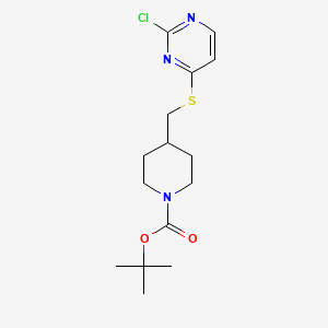 4-(2-Chloro-pyrimidin-4-ylsulfanylmethyl)-piperidine-1-carboxylic acid tert-butyl ester