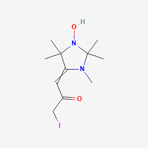 1-(1-Hydroxy-2,2,3,5,5-pentamethyl-imidazolidin-4-ylidene)-3-iodo-acetone