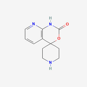 molecular formula C11H13N3O2 B1396404 螺[哌啶-4,4'-吡啶并[2,3-d][1,3]噁嗪]-2'(1'H)-酮 CAS No. 753440-87-8