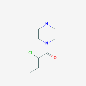 molecular formula C9H17ClN2O B13964048 2-Chloro-1-(4-methylpiperazin-1-yl)butan-1-one CAS No. 757149-14-7