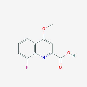 B1396405 8-Fluoro-4-methoxyquinoline-2-carboxylic acid CAS No. 1338683-24-1