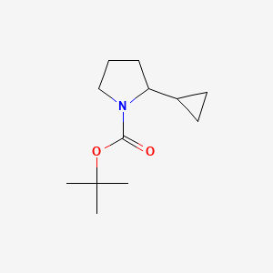 molecular formula C12H21NO2 B13964329 Tert-butyl 2-cyclopropylpyrrolidine-1-carboxylate 