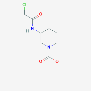 molecular formula C12H21ClN2O3 B1396445 叔丁基3-(2-氯乙酰氨基)哌啶-1-甲酸酯 CAS No. 1332528-95-6
