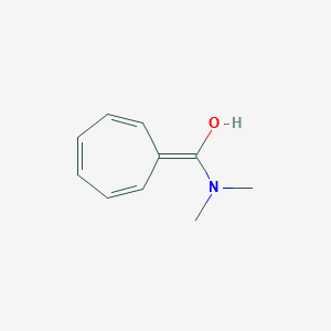 molecular formula C10H13NO B13964458 1-(2,4,6-Cycloheptatrien-1-ylidene)-1-(dimethylamino)methanol CAS No. 763031-44-3