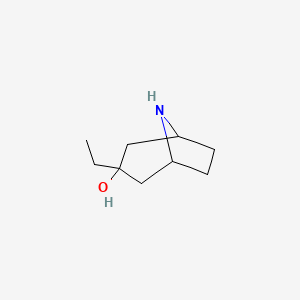 molecular formula C9H17NO B13964462 3-Ethyl-8-azabicyclo[3.2.1]octan-3-ol 