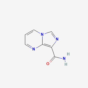 molecular formula C7H6N4O B13964481 Imidazo[1,5-a]pyrimidine-8-carboxamide 