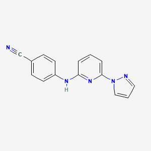 4-(6-Pyrazol-1-yl-pyridin-2-ylamino)-benzonitrile