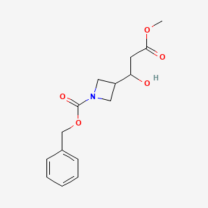 Benzyl 3-(1-hydroxy-3-methoxy-3-oxopropyl)azetidine-1-carboxylate