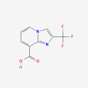 molecular formula C9H5F3N2O2 B1396452 2-(Trifluoromethyl)imidazo[1,2-a]pyridine-8-carboxylic acid CAS No. 73221-20-2
