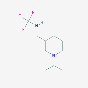 1,1,1-trifluoro-N-((1-isopropylpiperidin-3-yl)methyl)methanamine