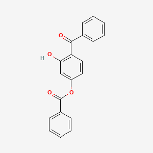 molecular formula C20H14O4 B13964558 4-Benzoyl-3-hydroxyphenyl benzoate CAS No. 18803-25-3