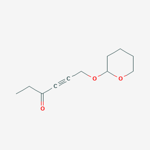 6-(Oxan-2-yloxy)hex-4-yn-3-one