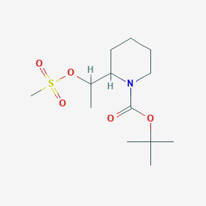 tert-Butyl 2-(1-((methylsulfonyl)oxy)ethyl)piperidine-1-carboxylate