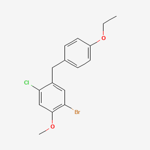 1-Bromo-4-chloro-5-(4-ethoxybenzyl)-2-methoxybenzene