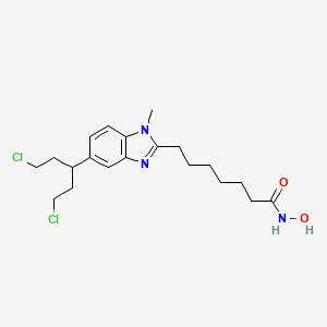 7-(5-(1,5-dichloropentan-3-yl)-1-methyl-1H-benzo[d]imidazol-2-yl)-N-hydroxyheptanamide