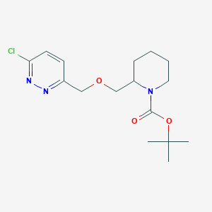 tert-Butyl 2-(((6-chloropyridazin-3-yl)methoxy)methyl)piperidine-1-carboxylate