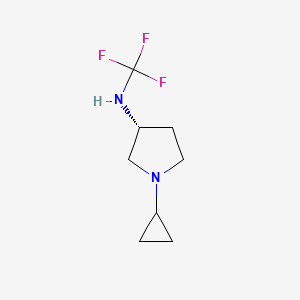 molecular formula C8H13F3N2 B13964670 (R)-1-cyclopropyl-N-(trifluoromethyl)pyrrolidin-3-amine 