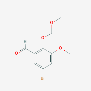 5-Bromo-3-methoxy-2-(methoxymethoxy)benzaldehyde