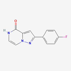 B1396470 2-(4-fluorophenyl)pyrazolo[1,5-a]pyrazin-4(5H)-one CAS No. 1338692-17-3