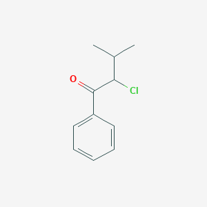 molecular formula C11H13ClO B13964723 1-Butanone, 2-chloro-3-methyl-1-phenyl- CAS No. 78706-77-1