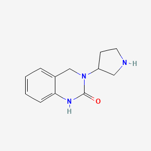 molecular formula C12H15N3O B13964759 3-(pyrrolidin-3-yl)-3,4-dihydroquinazolin-2(1H)-one 