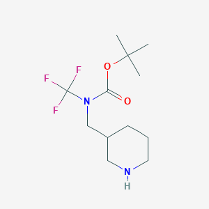 Tert-butyl (piperidin-3-ylmethyl)(trifluoromethyl)carbamate