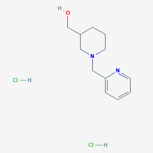 molecular formula C12H20Cl2N2O B1396485 [1-(吡啶-2-基甲基)哌啶-3-基]甲醇二盐酸盐 CAS No. 1332531-03-9