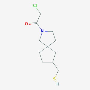 2-Chloro-1-(7-(mercaptomethyl)-2-azaspiro[4.4]nonan-2-yl)ethanone