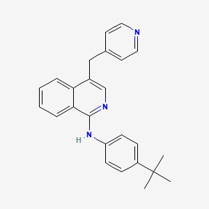 molecular formula C25H25N3 B13964867 N-(4-(tert-Butyl)phenyl)-4-(pyridin-4-ylmethyl)isoquinolin-1-amine 