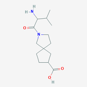 2-(2-Amino-3-methylbutanoyl)-2-azaspiro[4.4]nonane-7-carboxylic acid