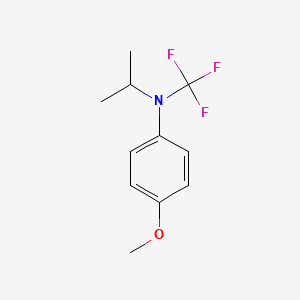 molecular formula C11H14F3NO B13964906 N-isopropyl-4-methoxy-N-(trifluoromethyl)aniline 