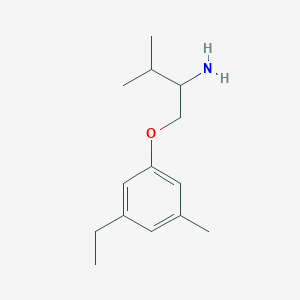 molecular formula C14H23NO B13964918 1-(3-Ethyl-5-methylphenoxy)-3-methylbutan-2-amine 