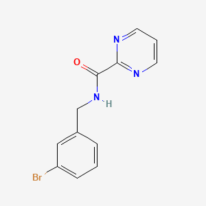 molecular formula C12H10BrN3O B13964919 N-(3-Bromobenzyl)pyrimidine-2-carboxamide 