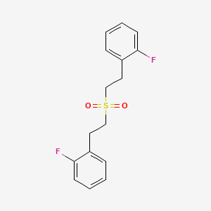 1-Fluoro-2-[2-[2-(2-fluorophenyl)ethylsulfonyl]ethyl]benzene