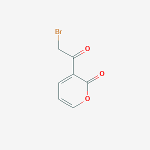 molecular formula C7H5BrO3 B13964939 3-(Bromoacetyl)-2H-pyran-2-one CAS No. 214046-09-0