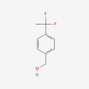 molecular formula C9H10F2O B1396495 4-(1,1-二氟乙基)苄醇 CAS No. 55805-25-9