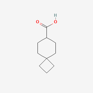 molecular formula C10H16O2 B1396497 Spiro[3.5]nonane-7-carboxylic acid CAS No. 1086399-15-6