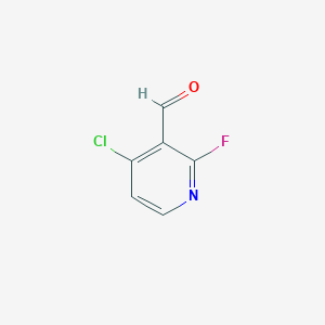 molecular formula C6H3ClFNO B1396498 4-Chloro-2-fluoronicotinaldehyde CAS No. 1232432-20-0