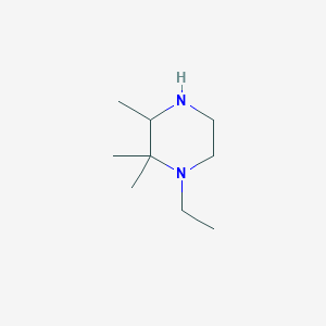 molecular formula C9H20N2 B13964992 1-Ethyl-2,2,3-trimethylpiperazine CAS No. 90796-45-5