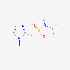 molecular formula C8H15N3O2S B13965056 N-isopropyl-1-(1-methyl-1H-imidazol-2-yl)methanesulfonamide 