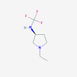 molecular formula C7H13F3N2 B13965071 (S)-1-ethyl-N-(trifluoromethyl)pyrrolidin-3-amine 