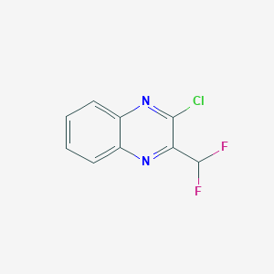 molecular formula C9H5ClF2N2 B13965172 2-Chloro-3-(difluoromethyl)quinoxaline 