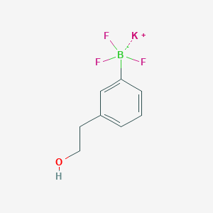 molecular formula C8H9BF3KO B1396519 三氟(3-(2-羟乙基)苯基)硼酸钾 CAS No. 1015082-80-0